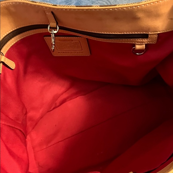 Coach Brown and Pink Hobo Bag - Picture 6 of 7